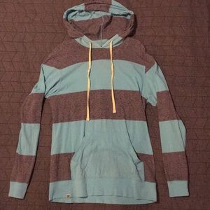 Reef sea green and grey strip long sleeve shirt